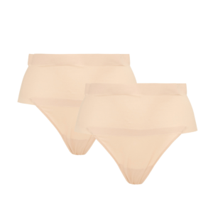 Wonderbra - Women's Maidenform Cover Your Bases Thong 2-Pack - Transparent XL
