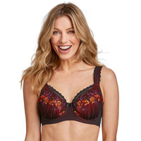 Miss Mary Of Sweden Floral Sun Bra - English Red - 32B