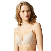 Simone Perele Essentiel Padded Plunge Bra - Peau Rosee - 32F