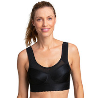Miss Mary Of Sweden Cotton Simplex Activity Non Wired Bra – Black – 38B