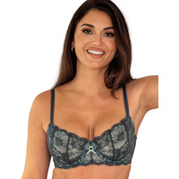 Pour Moi Atelier Lace Balcony Bra – Slate/Mint – 34D