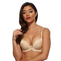 Gossard Superboost Lace Padded T Shirt Bra - Nude - 32DD