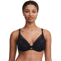 Chantelle Mystic Dream Padded Triangle Bra - Black / Silver Lurex - 32C