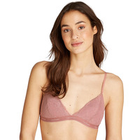 Calvin Klein Modern Lace Lined Triangle Bra - Red Grape - L - 14