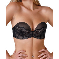 Wonderbra Refined Glamour Strapless Bra - Black - 34F